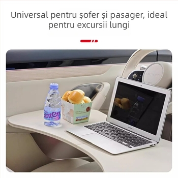 Masă pliabilă de bord pentru mașină, din PVC, instalare pe perete, universală pentru sedanuri