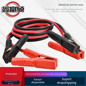 Cablu de pornire baterie auto, cupru, 3 m, brand Xin fu shuo, pentru mașini, pornire de urgență