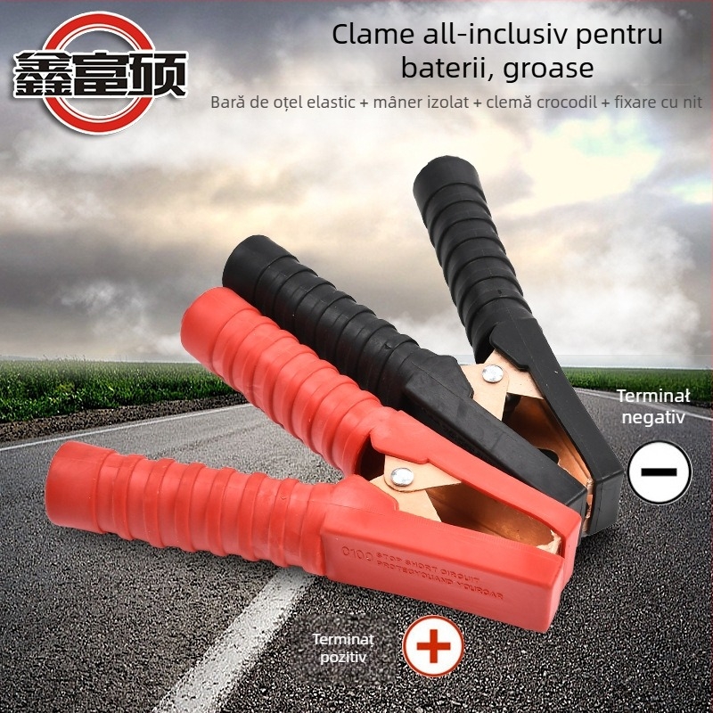 Cablu de pornire baterie auto, cupru, 3 m, brand Xin fu shuo, pentru mașini, pornire de urgență