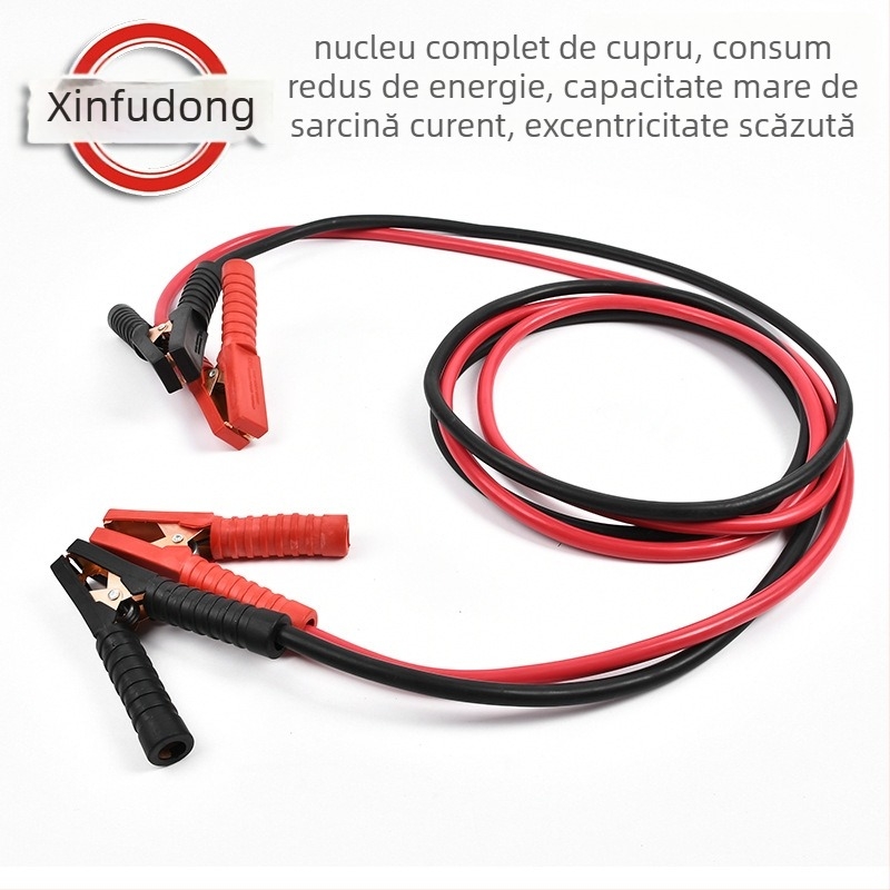 Cablu de pornire baterie auto, cupru, 3 m, brand Xin fu shuo, pentru mașini, pornire de urgență