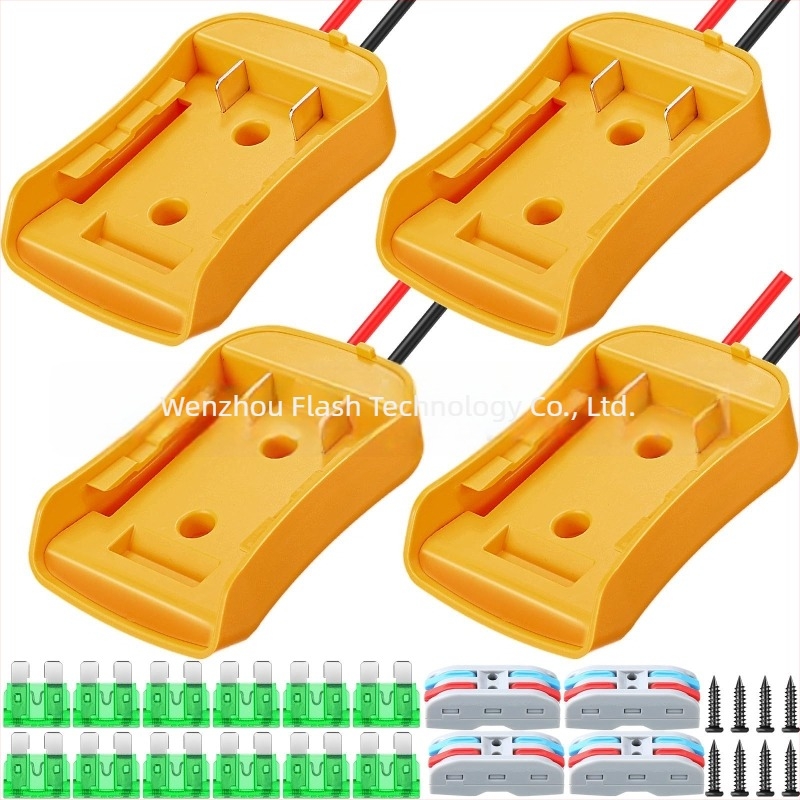 Adaptor pentru baterie Li-DeWalt 18V/20V pentru mașinuța electrică de joacă a copiilor — conector de cablaj