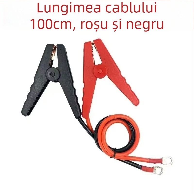 Cablu de conectare baterie 12V cu clemă din cupru pentru invertor (Cupru pur; Compatibil universal)