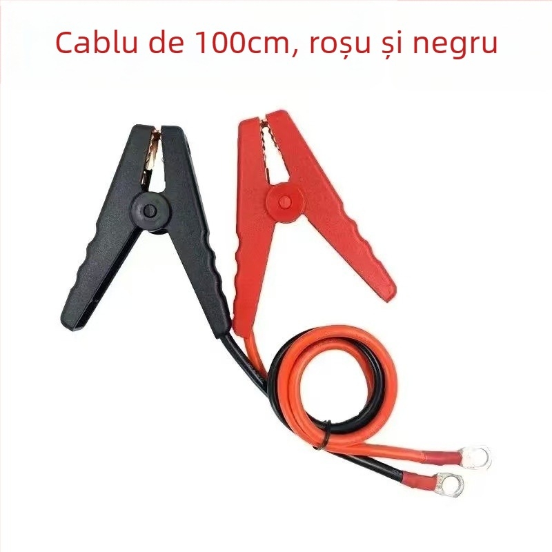 Cablu de conectare baterie 12V cu clemă din cupru pentru invertor (Cupru pur; Compatibil universal)