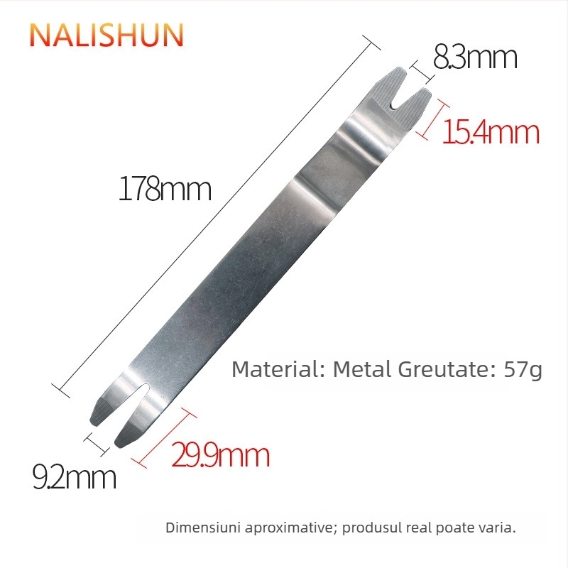 Unealtă de demontare pentru sistemul audio auto și panoul ușii – construcție metalică, placă de demontaj și șurubelniță, brand There Shun