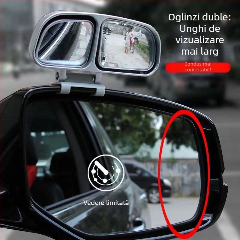 Oglindă retrovizoare auto Chao xinxiao - ABS, unghi larg, câmp vizual mare, claritate HD