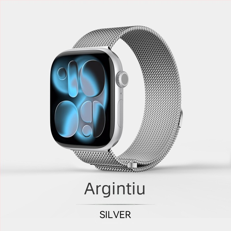 Brățară Milanese din oțel inoxidabil cu închidere magnetică pentru Apple Watch Series 7–10 Ultra