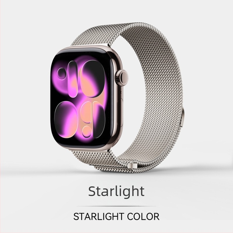 Brățară Milanese din oțel inoxidabil cu închidere magnetică pentru Apple Watch Series 7–10 Ultra