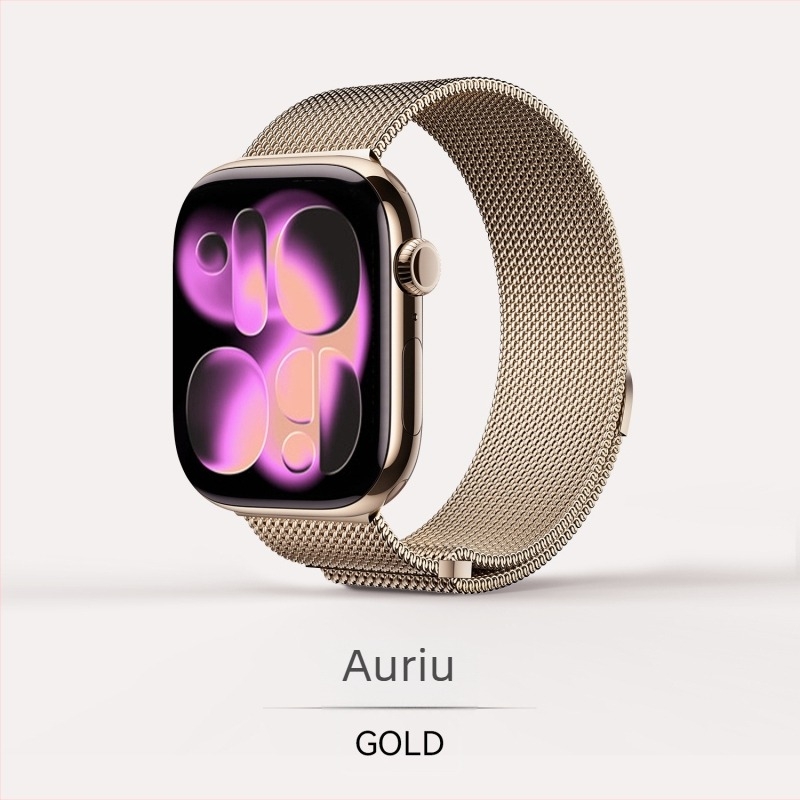 Brățară Milanese din oțel inoxidabil cu închidere magnetică pentru Apple Watch Series 7–10 Ultra
