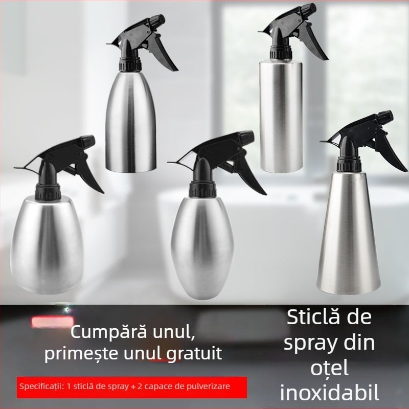 Sticluță pulverizator din oțel inoxidabil 304 pentru udare, îngrijire păr și umidificare – pulverizator compact