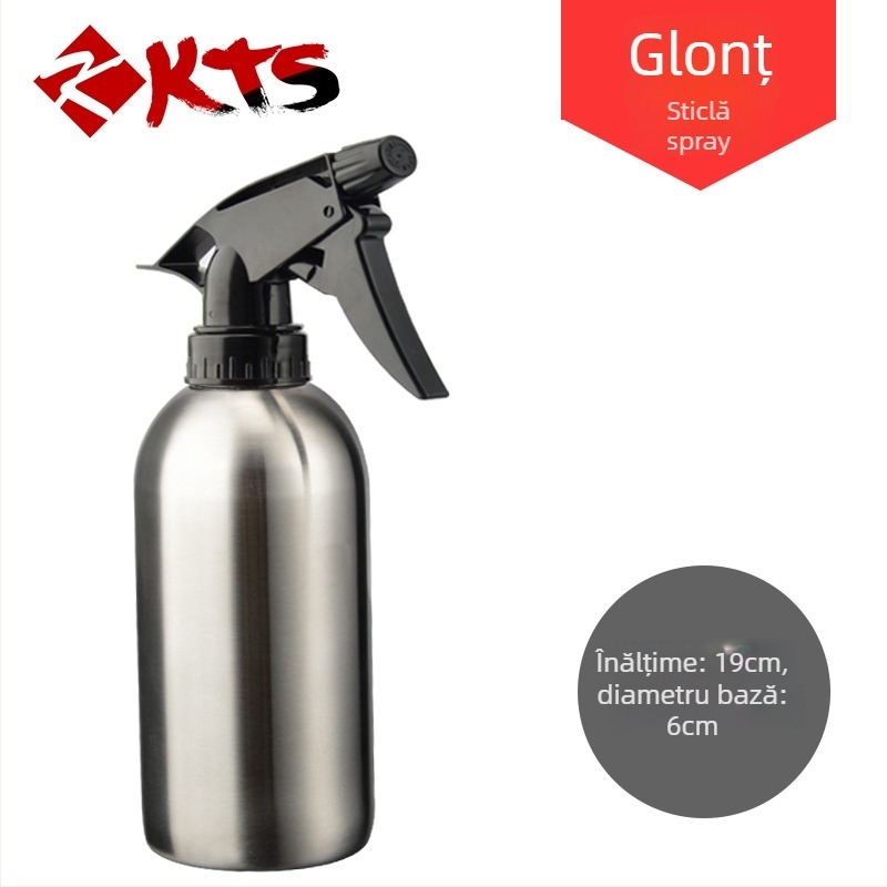 Sticluță pulverizator din oțel inoxidabil 304 pentru udare, îngrijire păr și umidificare – pulverizator compact