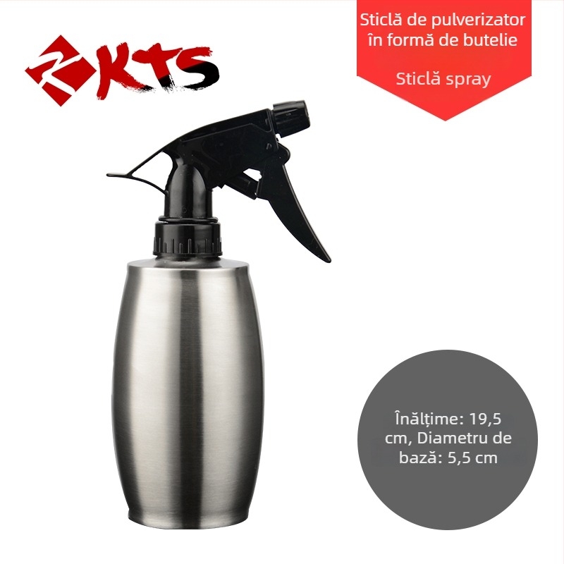 Sticluță pulverizator din oțel inoxidabil 304 pentru udare, îngrijire păr și umidificare – pulverizator compact