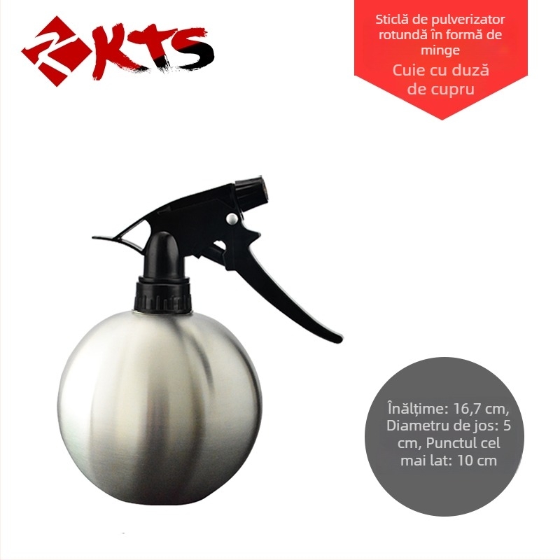 Sticluță pulverizator din oțel inoxidabil 304 pentru udare, îngrijire păr și umidificare – pulverizator compact