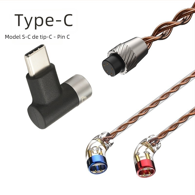Cablu audio pentru căști cu conector înlocuibil, 4,4 mm balansat / 3,5 mm standard, cupru fără oxigen, conector MMCX 0,78 mm, certificat SGS