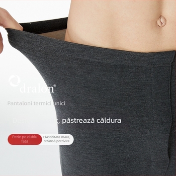 Pantaloni termici de bază pentru bărbați, De Velvet din acrilic, 161–180 g/m2, calzi, cu un singur strat