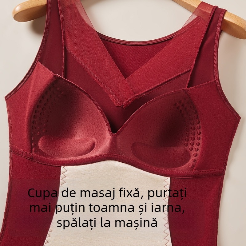 Vesta termică pentru femei, cupe integrate, glugă, strat unic, poliester 181–200 g/m²
