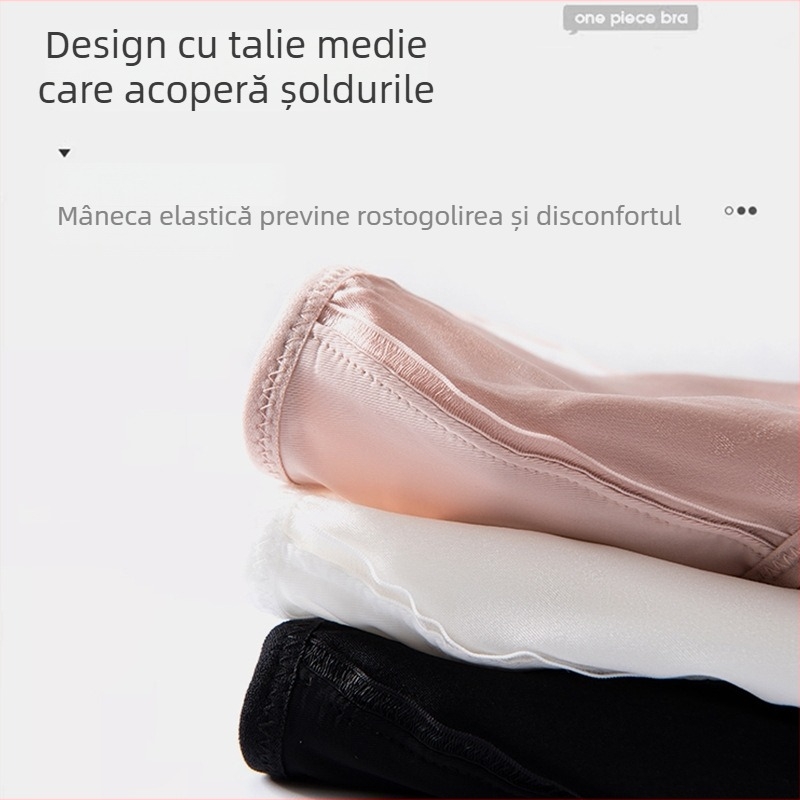 Lenjerie intimă din mătase Mulberry pentru femei – talie medie, respirabilă, tricotată, 90–95% mătase, căptușeală 100% mătase