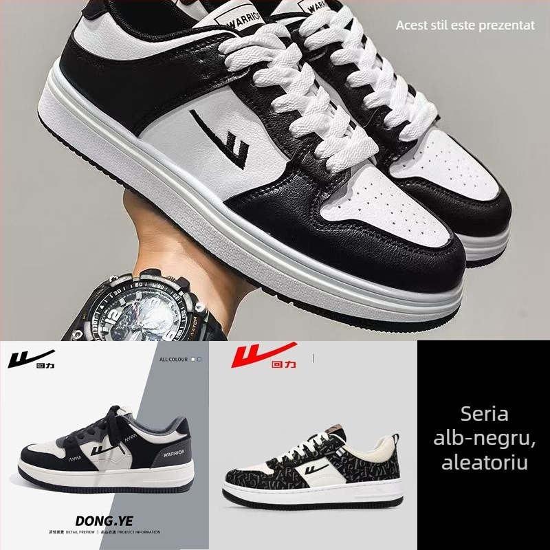 Sneakers unisex, partea superioară din piele sintetică, talpă PVC, design low-top, închidere cu șireturi, talpă EVA