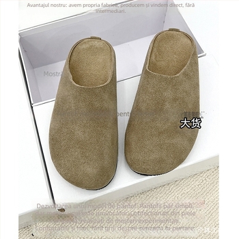 Mocasini femei din piele naturală, slip-on, talpă groasă – stil retro, culoare solidă, partea superioară din piele, talpa din cauciuc