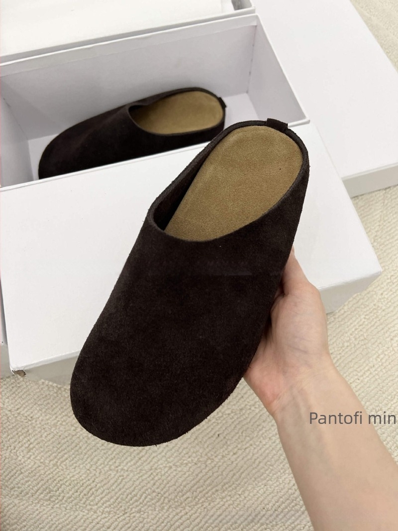 Mocasini femei din piele naturală, slip-on, talpă groasă – stil retro, culoare solidă, partea superioară din piele, talpa din cauciuc
