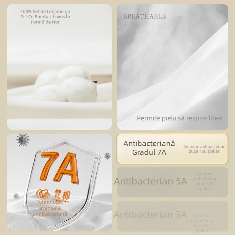 Set de lenjerie de unică folosință – patru piese, 100% bumbac, brand Sometimes, pentru călătorii și hoteluri