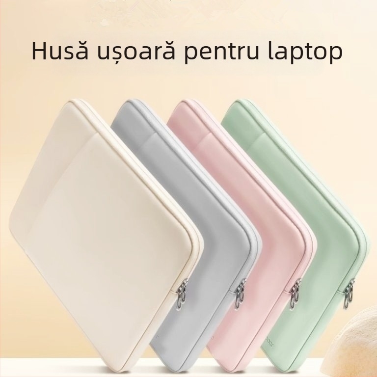 Haomo husă pentru laptop cu căptușeală internă — stil urban minimalist, respirabilă și impermeabilă, ultra-ușoară și rezistentă la uzură, căptușeală din poliester, primăvara 2025