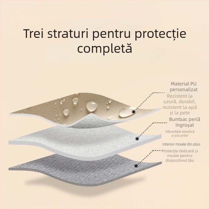 Haomo husă pentru laptop cu căptușeală internă — stil urban minimalist, respirabilă și impermeabilă, ultra-ușoară și rezistentă la uzură, căptușeală din poliester, primăvara 2025