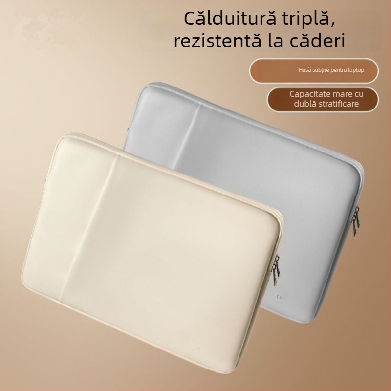 Haomo husă pentru laptop cu căptușeală internă — stil urban minimalist, respirabilă și impermeabilă, ultra-ușoară și rezistentă la uzură, căptușeală din poliester, primăvara 2025