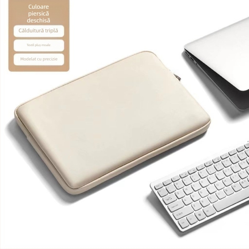 Haomo husă pentru laptop cu căptușeală internă — stil urban minimalist, respirabilă și impermeabilă, ultra-ușoară și rezistentă la uzură, căptușeală din poliester, primăvara 2025