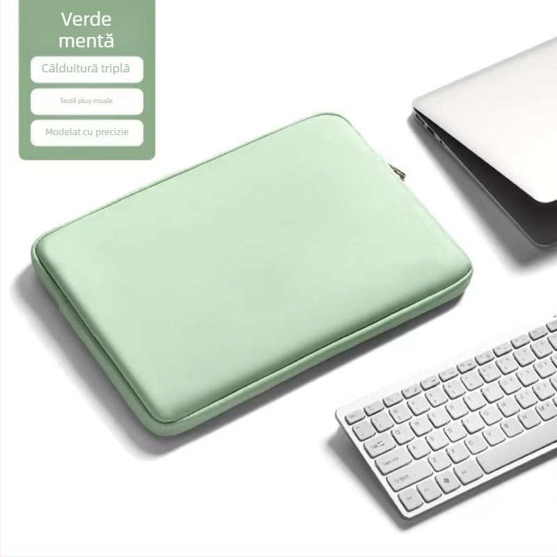 Haomo husă pentru laptop cu căptușeală internă — stil urban minimalist, respirabilă și impermeabilă, ultra-ușoară și rezistentă la uzură, căptușeală din poliester, primăvara 2025