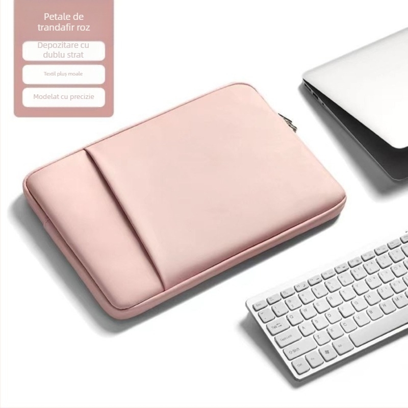 Haomo husă pentru laptop cu căptușeală internă — stil urban minimalist, respirabilă și impermeabilă, ultra-ușoară și rezistentă la uzură, căptușeală din poliester, primăvara 2025