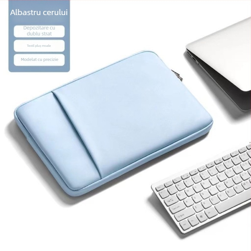 Haomo husă pentru laptop cu căptușeală internă — stil urban minimalist, respirabilă și impermeabilă, ultra-ușoară și rezistentă la uzură, căptușeală din poliester, primăvara 2025
