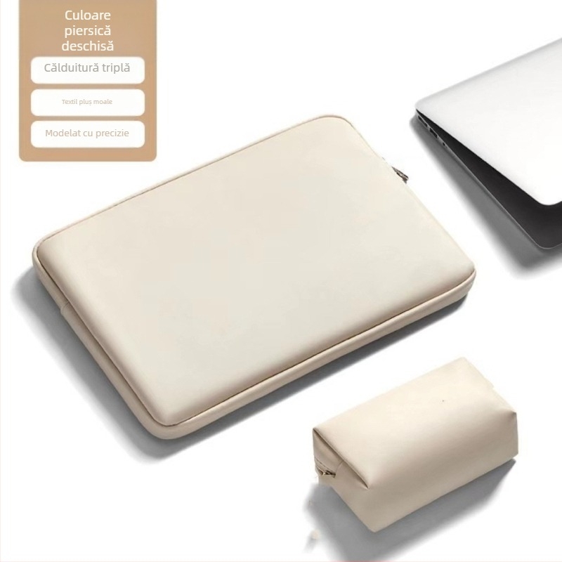 Haomo husă pentru laptop cu căptușeală internă — stil urban minimalist, respirabilă și impermeabilă, ultra-ușoară și rezistentă la uzură, căptușeală din poliester, primăvara 2025