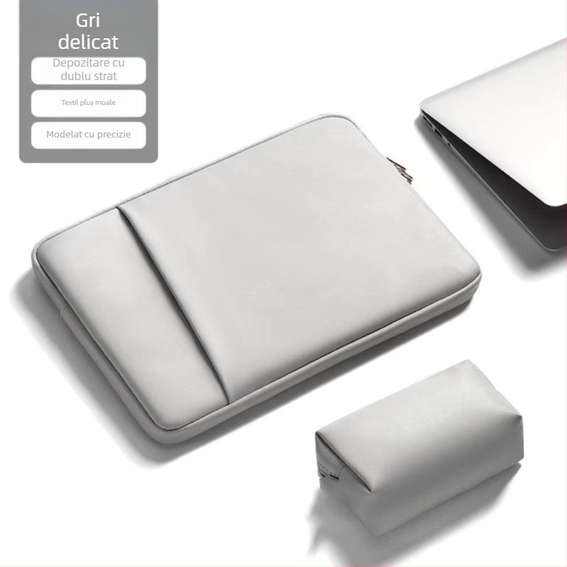 Haomo husă pentru laptop cu căptușeală internă — stil urban minimalist, respirabilă și impermeabilă, ultra-ușoară și rezistentă la uzură, căptușeală din poliester, primăvara 2025