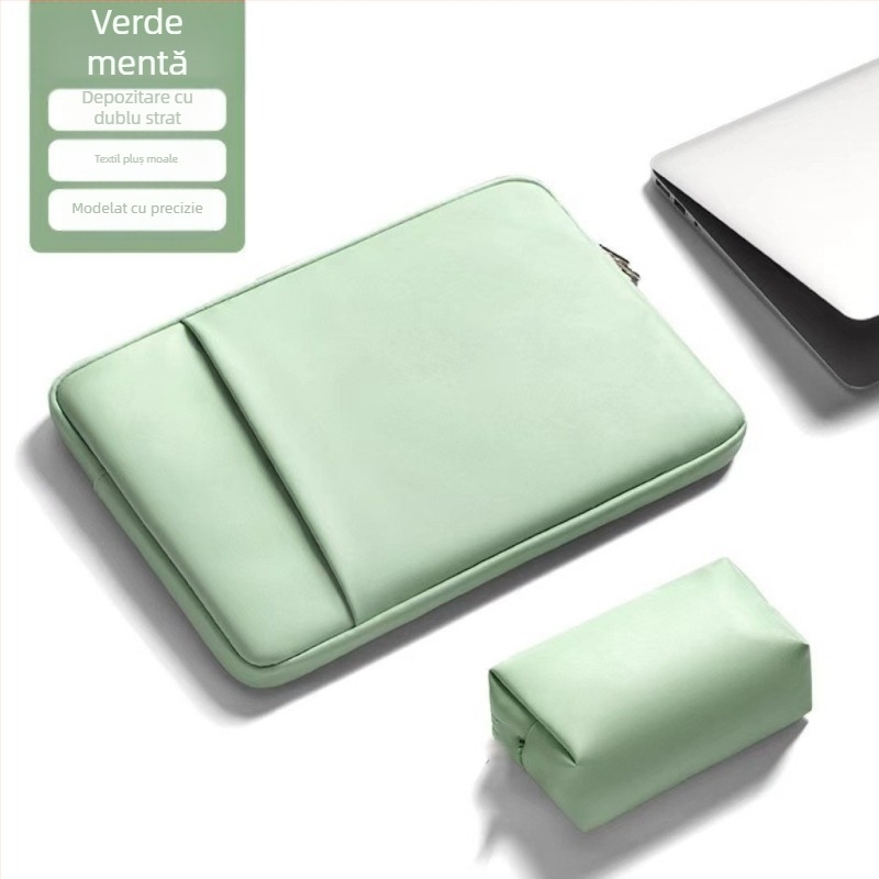 Haomo husă pentru laptop cu căptușeală internă — stil urban minimalist, respirabilă și impermeabilă, ultra-ușoară și rezistentă la uzură, căptușeală din poliester, primăvara 2025