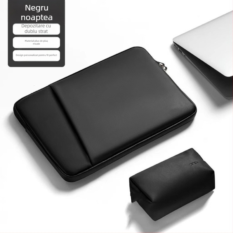 Haomo husă pentru laptop cu căptușeală internă — stil urban minimalist, respirabilă și impermeabilă, ultra-ușoară și rezistentă la uzură, căptușeală din poliester, primăvara 2025