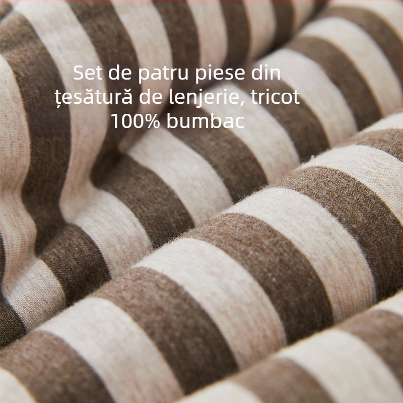 Husă pentru pilotă din bumbac tricotat, model geometric, țesătură twill, vopsire prin fire, stil modern minimalist