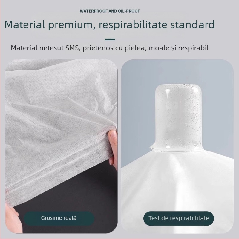 Cearșaf de unică folosință pentru saloane de înfrumusețare, respirabil, îngroșat, impermeabil și rezistent la ulei, pentru pat de masaj cu uleiuri esențiale, cu găuri, din țesătură nețesută