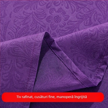 Lenjerie de masaj pentru salon de înfrumusețare, plăcută la atingere, respirabilă, îngroșată, mov solid