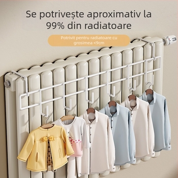 Cârlig radiator – fără găuri, universal, îngroșat, rezistent la căldură (oțel carbon, încărcare maximă 10 kg, cârlig)