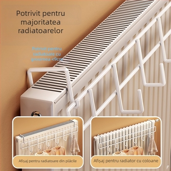 Cârlig radiator – fără găuri, universal, îngroșat, rezistent la căldură (oțel carbon, încărcare maximă 10 kg, cârlig)