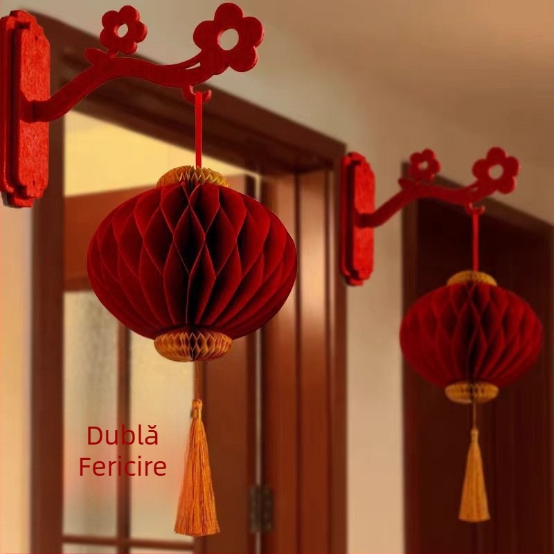 Decorațiune lampă pentru ușă/perete, formă neregulată, DIY, stil modern minimalist, serigrafie și ștampilare la cald