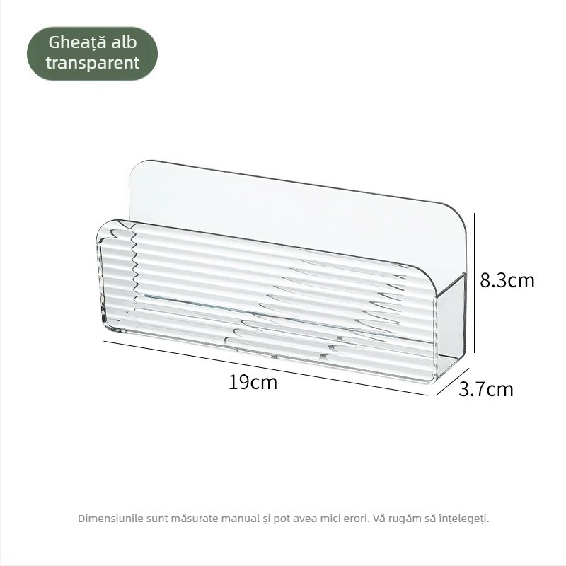 Raft de stocare montat pe perete pentru ceai la pliculețe și capsule de cafea – model dreptunghiular, PS material, stil japonez, depozitare și organizare