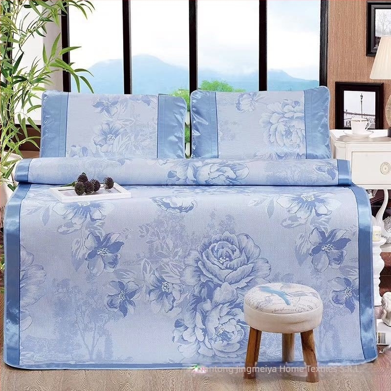 Set de covorașe din mătase rece — trei piese, pliabil, țesătură jacquard, Jingmeiya, calitate superioară