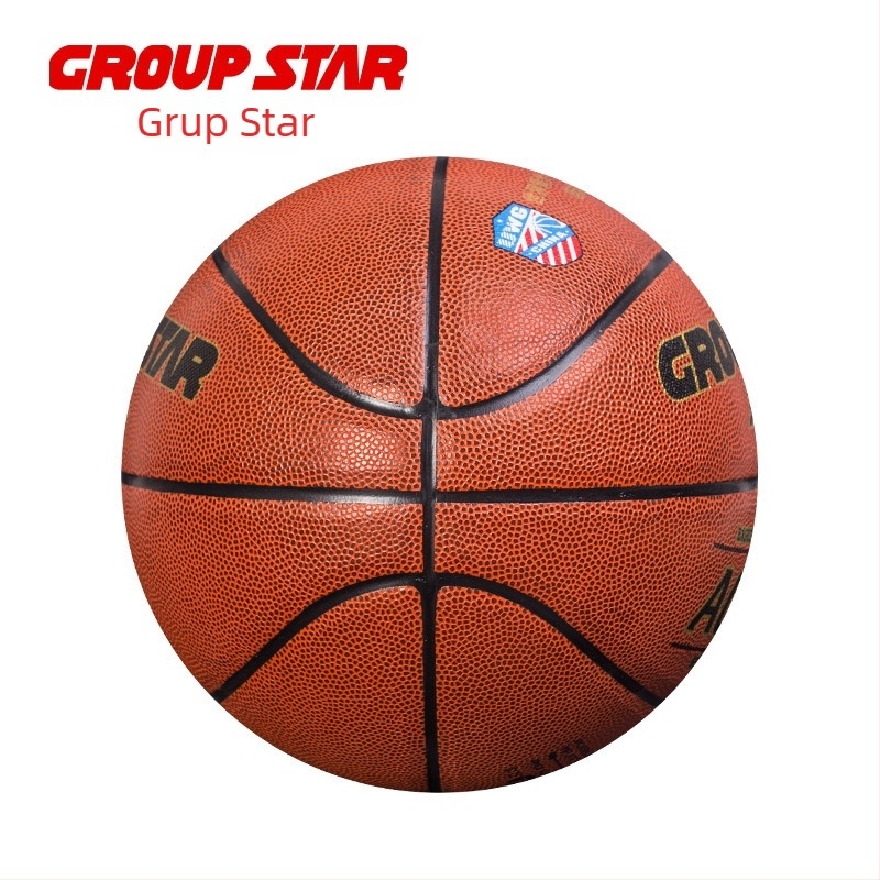 Baschet - Group Star PU, pentru interior și exterior, rezistent la uzură, pentru antrenamente și competiții.