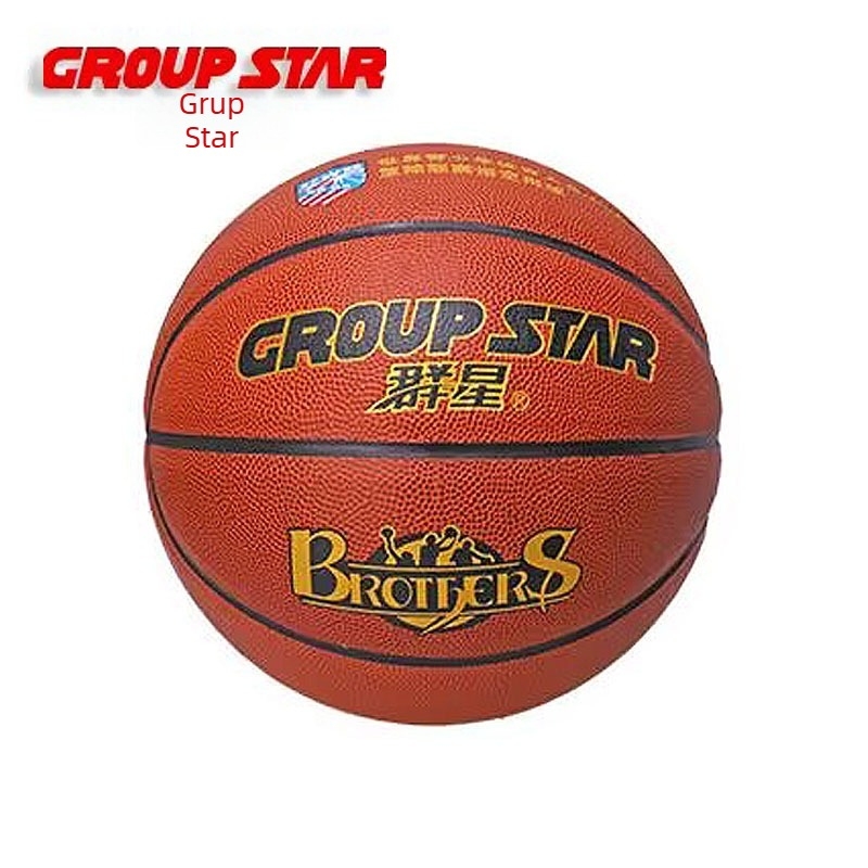 Baschet - Group Star PU, pentru interior și exterior, rezistent la uzură, pentru antrenamente și competiții.