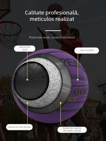 Spelt baschet microfibră — imprimare de logo disponibilă; personalizare; potrivit pentru antrenamente și jocuri