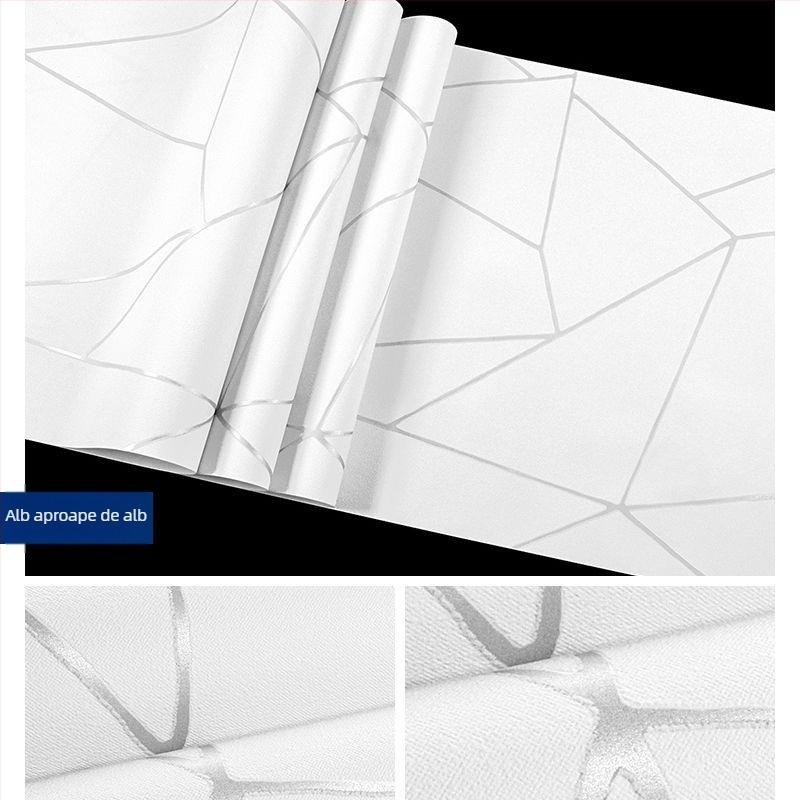 Tapet din fibră nețesută, model 3D cu dungi curbate și valuri, textură în relief, anti-static, decor minimalist modern pentru canapea, capul patului și spații hoteliere