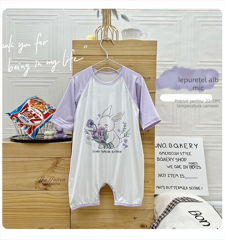 Sac de dormit pentru bebeluși cu design cu picioare despărțite din Tencel Modal, pentru toate anotimpurile, model Cartoon, siguranță Clasa A, potrivit pentru 0–6 ani