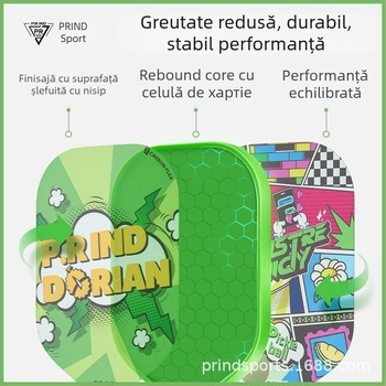 Rachetă de pickleball – din fibră de carbon, ultra-ușoară, model de antrenament – Pu Rui, 230 g