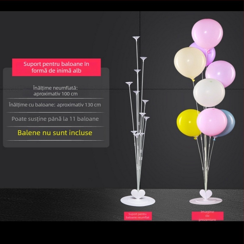 Suport balon pentru decoruri de interior la petreceri — plastic; potrivit pentru evenimente sportive; marcă: Altă; import: Nu